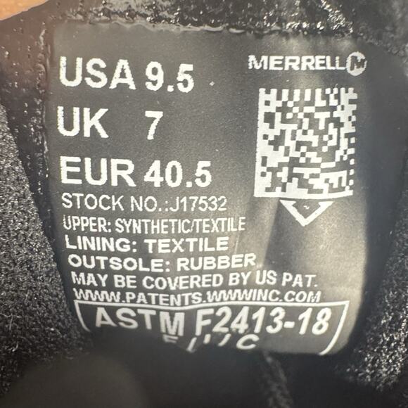 Merrell Women’s Fullbench Superlite AT Black Safety Toe Work Sneakers 9.5 M NWB - Picture 8 of 11